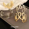 Metal Wave Bracelet With Geometric Design Electroplated For Wholesale High Sense Light Luxury Jewelry