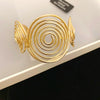 Metal Wave Bracelet With Geometric Design Electroplated For Wholesale High Sense Light Luxury Jewelry