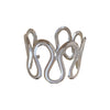 Metal Wave Bracelet With Geometric Design Electroplated For Wholesale High Sense Light Luxury Jewelry