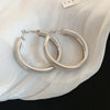 Metal Wide Ear Ring Geometric Style Real Gold Electroplated Wiredrawing For Women