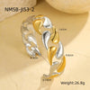 Metal Wide Version Exaggerated Punk Bracelet Stainless Steel Geometric Design Electroplated