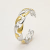 Metal Wide Version Exaggerated Punk Bracelet Stainless Steel Geometric Design Electroplated
