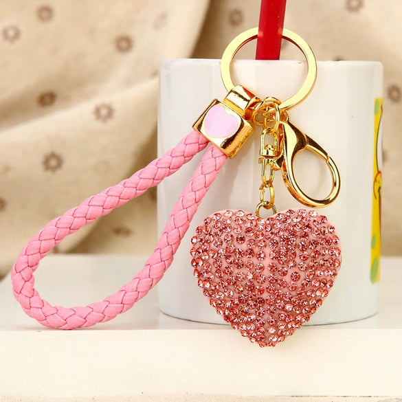 Metal Women Creative Lucky Love Bag Car Keychain Pendant