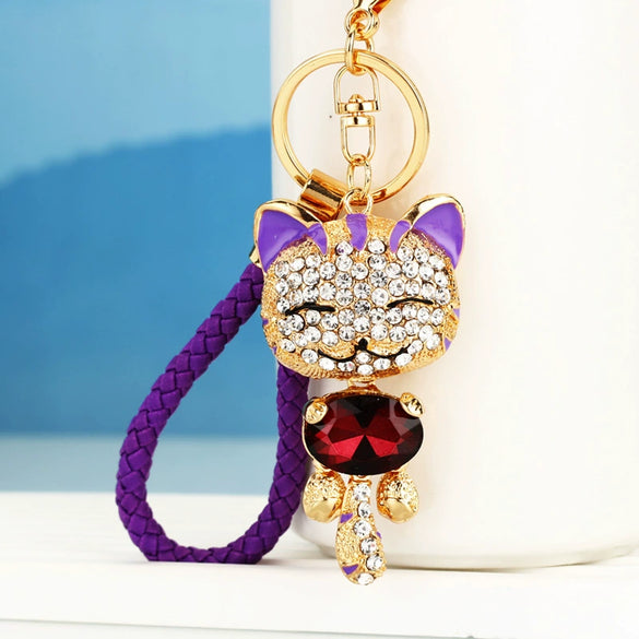 Metal Women Creative Lucky Love Bag Car Keychain Pendant