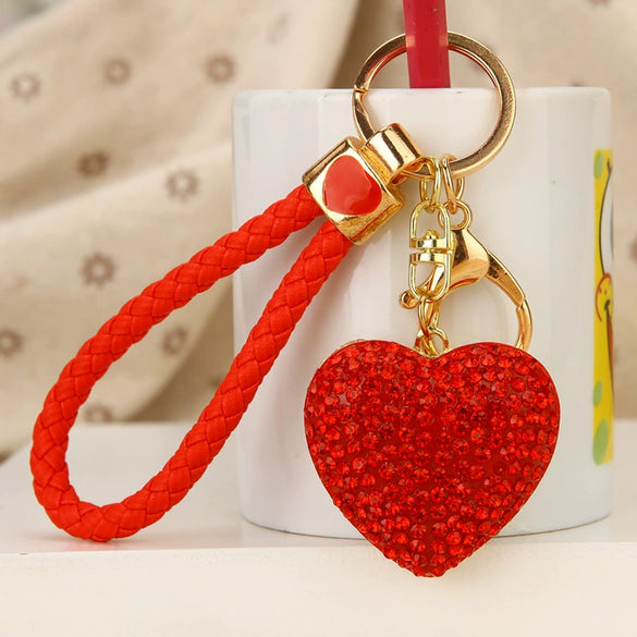 Metal Women Creative Lucky Love Bag Car Keychain Pendant