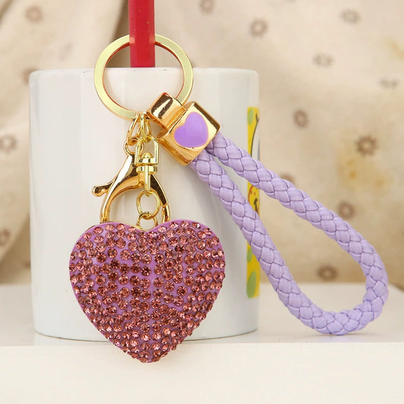 Metal Women Creative Lucky Love Bag Car Keychain Pendant