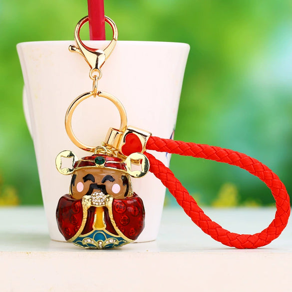 Metal Women Creative Lucky Love Bag Car Keychain Pendant