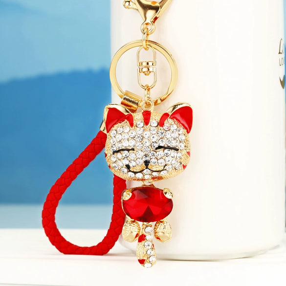 Metal Women Creative Lucky Love Bag Car Keychain Pendant