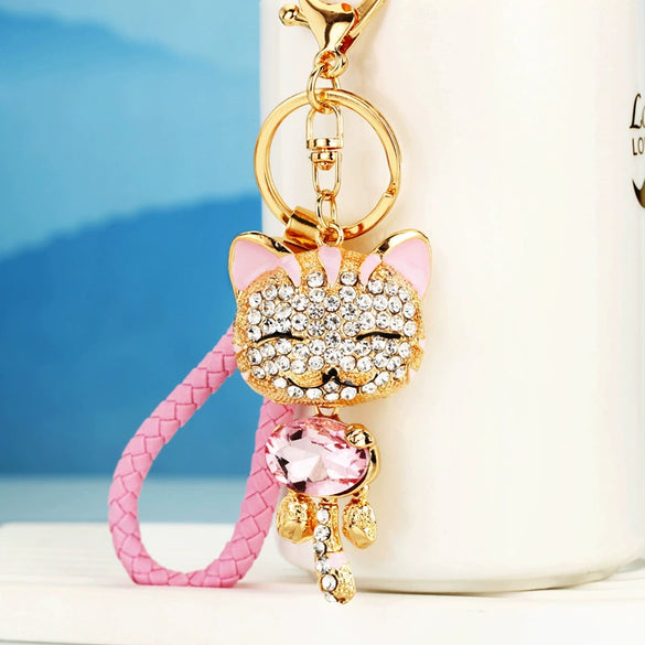 Metal Women Creative Lucky Love Bag Car Keychain Pendant