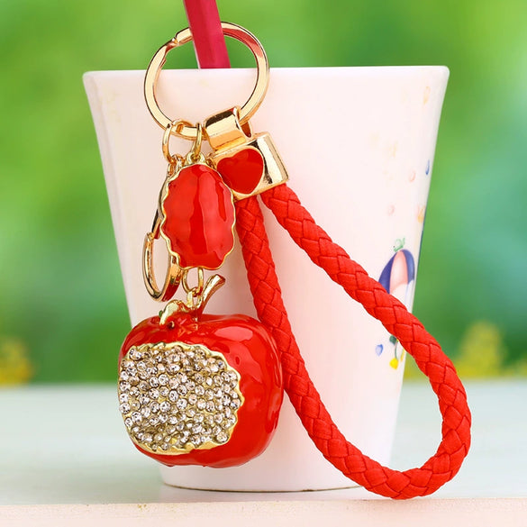 Metal Women Creative Lucky Love Bag Car Keychain Pendant