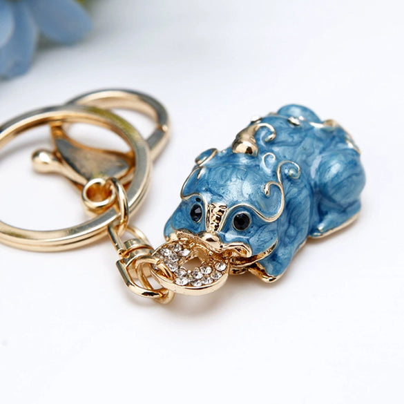 Metal Women's Creative Lucky Bag Car Key Chain Pendant For Business Gifts