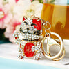 Metal Women's Creative Lucky Bag Car Key Chain Pendant For Business Gifts