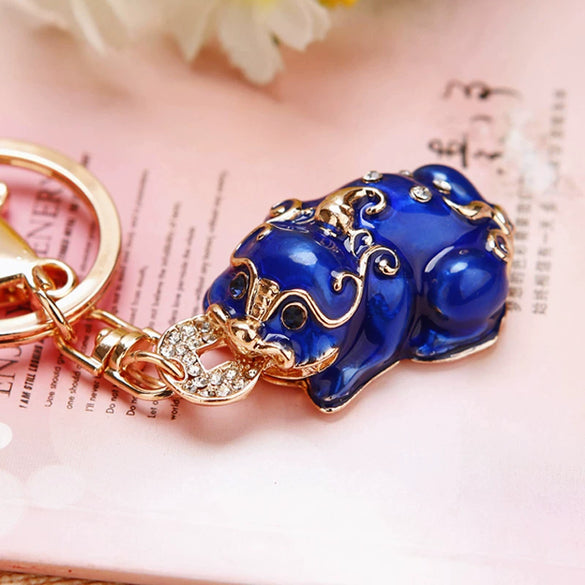 Metal Women's Creative Lucky Bag Car Key Chain Pendant For Business Gifts