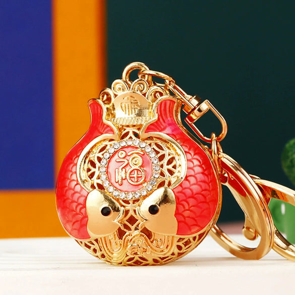 Metal Women's Creative Lucky Bag Car Key Chain Pendant For Business Gifts