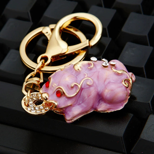 Metal Women's Creative Lucky Bag Car Key Chain Pendant For Business Gifts