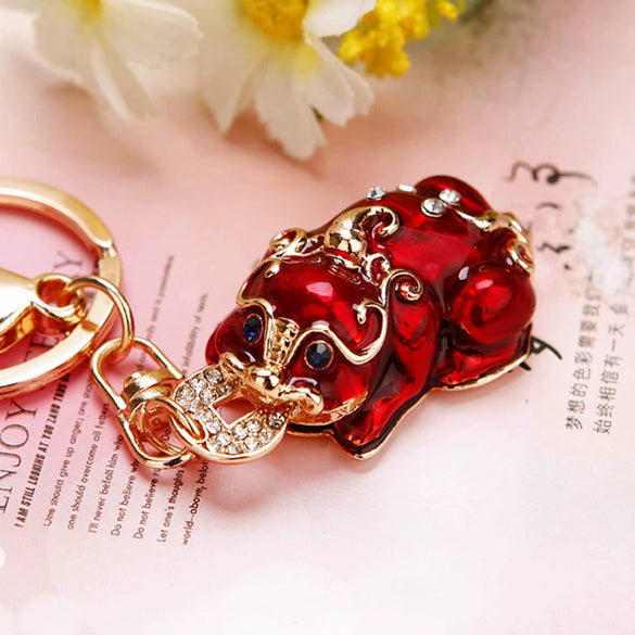 Metal Women's Creative Lucky Bag Car Key Chain Pendant For Business Gifts