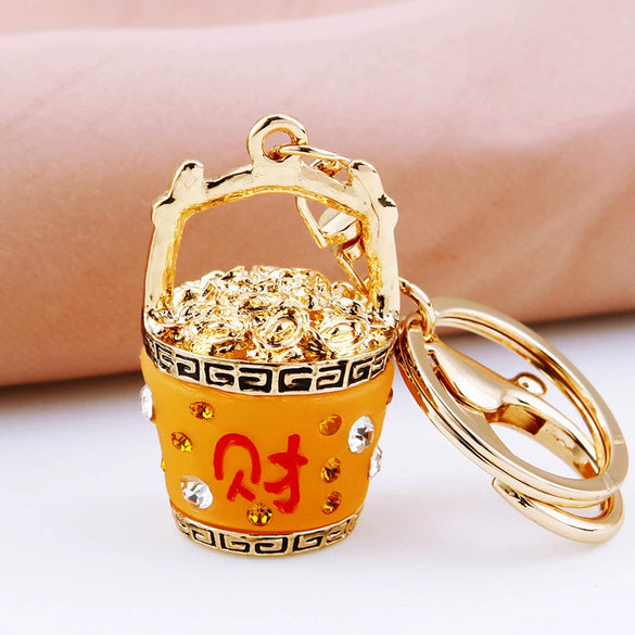 Metal Women's Creative Lucky Bag Car Key Chain Pendant For Business Gifts