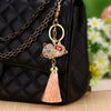 Metal Women's Cute Creative Bell Lucky Cat Car Keychain Bag Pendant