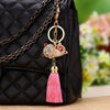 Metal Women's Cute Creative Bell Lucky Cat Car Keychain Bag Pendant