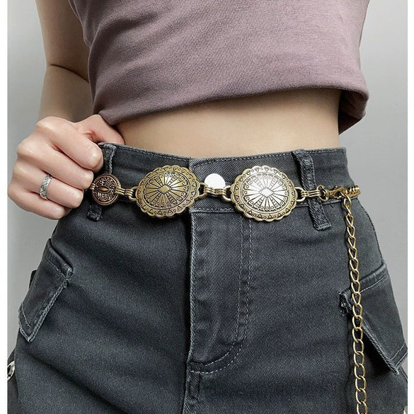 Metal Women's Waist Chain Retro Allmatch Fashion