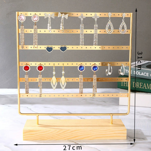 Metal Wrought Iron Jewelry Rack For Earrings Display Advanced Sense Style