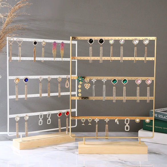 Metal Wrought Iron Jewelry Rack For Earrings Display Advanced Sense Style
