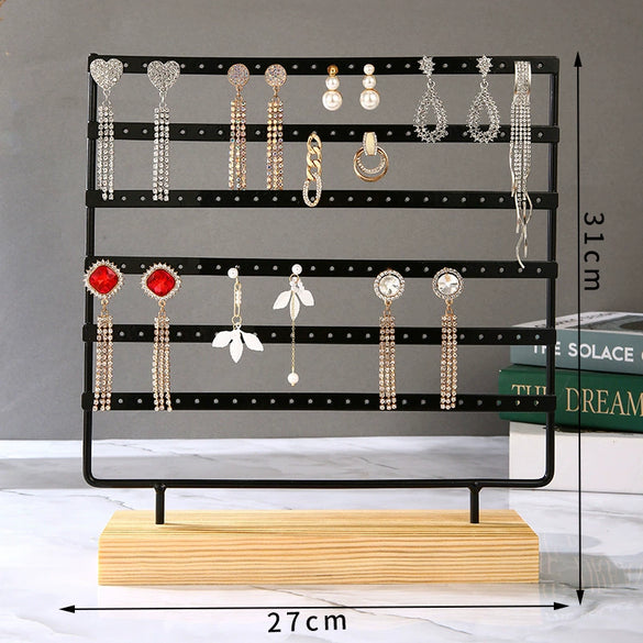 Metal Wrought Iron Jewelry Rack For Earrings Display Advanced Sense Style
