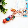 Metal Yuanbao Style Keychain Ornament For Women's Bag And Car Key