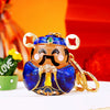 Metal Yuanbao Style Keychain Ornament For Women's Bag And Car Key