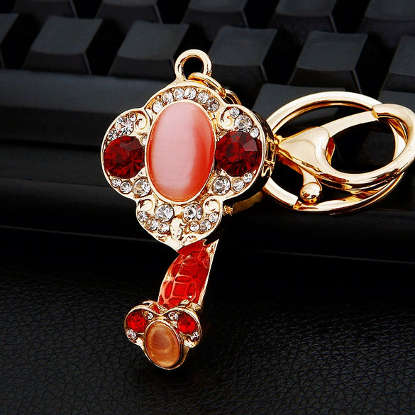 Metal Yuanbao Style Keychain Ornament For Women's Bag And Car Key