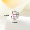 Metal Zircon Crescent Ear Bone Nail Piercing Earrings For Women
