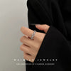 Metal Zircon Pig Nose Open Ring Women's Hand Jewelry Light Luxury Design