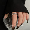 Metal Zircon Pig Nose Open Ring Women's Hand Jewelry Light Luxury Design