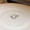 Metal Zircon Pig Nose Open Ring Women's Hand Jewelry Light Luxury Design
