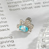 Metal Zirconia Eggshaped Animal Cat Head Earrings For Women Fashion Style