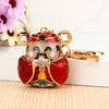 Metal Zodiac Chicken Creative Women's Car And Bag Keychain Pendant