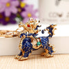 Metal Zodiac Chicken Creative Women's Car And Bag Keychain Pendant