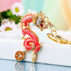 Metal Zodiac Dragon Car Keychain And Bag Pendant