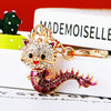 Metal Zodiac Dragon Car Keychain And Bag Pendant