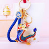 Metal Zodiac Dragon Car Keychain And Bag Pendant