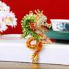 Metal Zodiac Dragon Car Keychain And Bag Pendant
