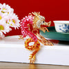 Metal Zodiac Dragon Car Keychain And Bag Pendant