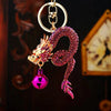 Metal Zodiac Dragon Car Keychain And Bag Pendant