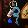 Metal Zodiac Dragon Car Keychain And Bag Pendant