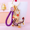 Metal Zodiac Dragon Car Keychain And Bag Pendant
