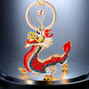 Metal Zodiac Dragon Car Keychain And Bag Pendant