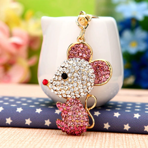 Metal Zodiac Little Goat Diamondencrusted Keychain For Men And Women As Bag Pendant