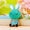 Metal Zodiac Rabbit Keychain Pendant For Women Diamondencrusted Key Chain Accessories