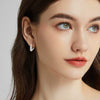 Meteor Earrings Moissanite 925 Silver Drop Shape Electroplated Women's Light Luxury Niche Allmatch