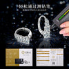 Meteor Earrings Moissanite 925 Silver Drop Shape Electroplated Women's Light Luxury Niche Allmatch